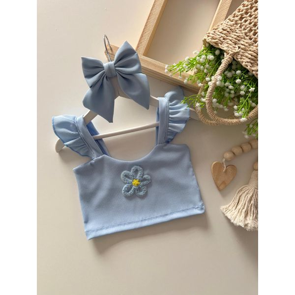 Cropped Primavera Azul