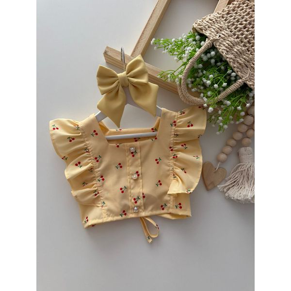 Cropped Cerejinha Amarelo