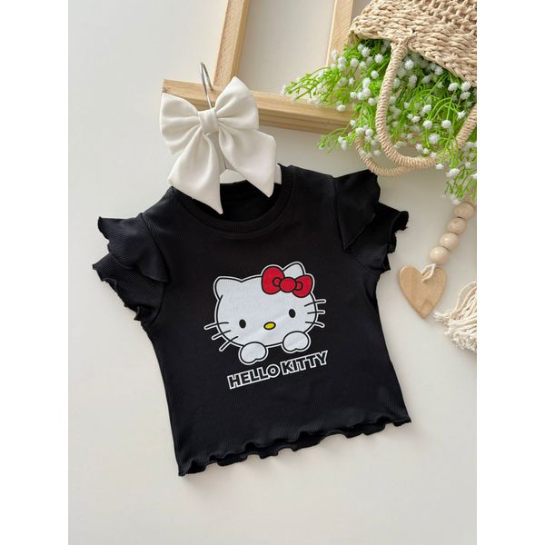 Blusa Hello Kitty Preta