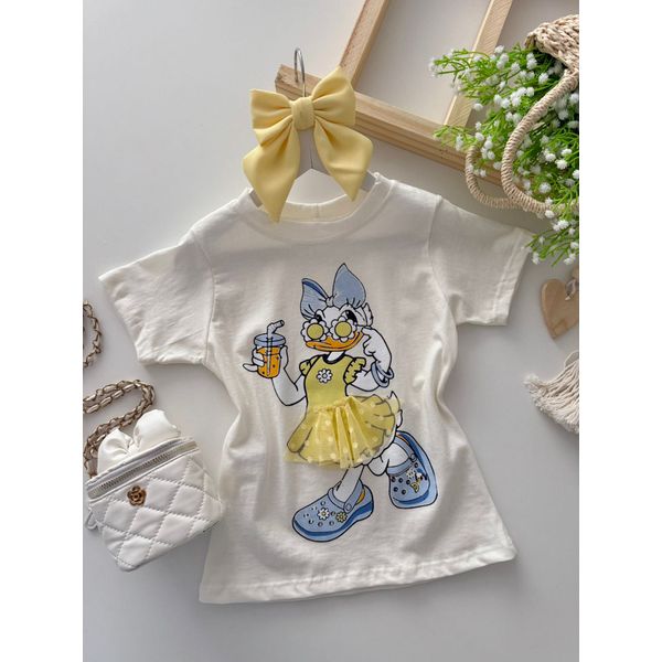 T-shirt Margarida Amarelo