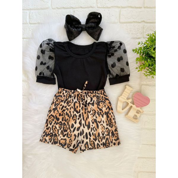 Blusa Tule Preta 