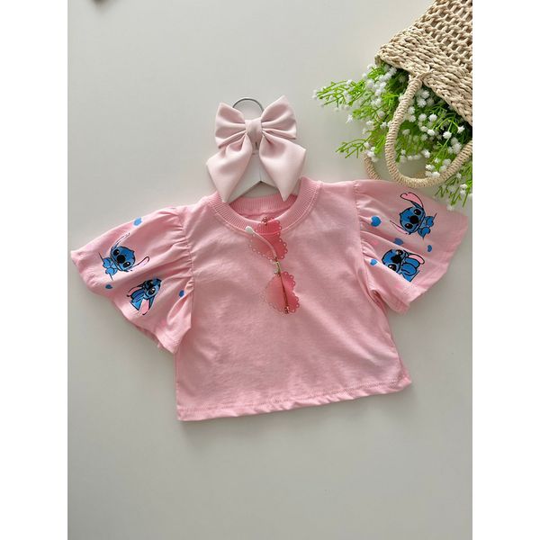 Blusa Dani Stitch Rosa 