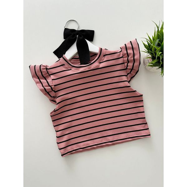 Blusa Elóa Listra Rose 
