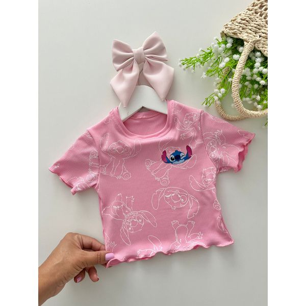 Blusa Stitch Rosa