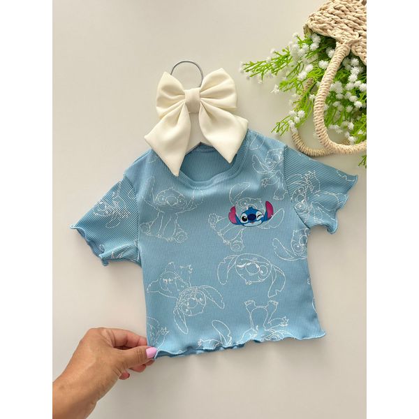 Blusa Stitch Azul
