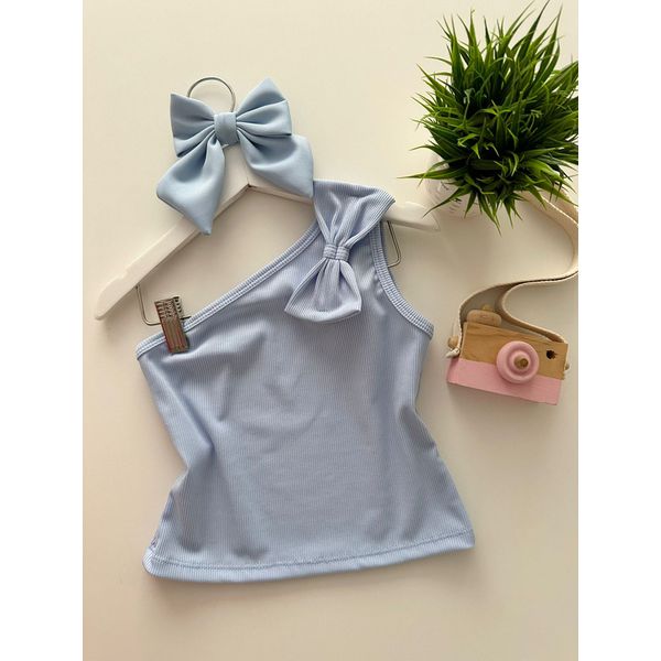 Blusa Laço Azul