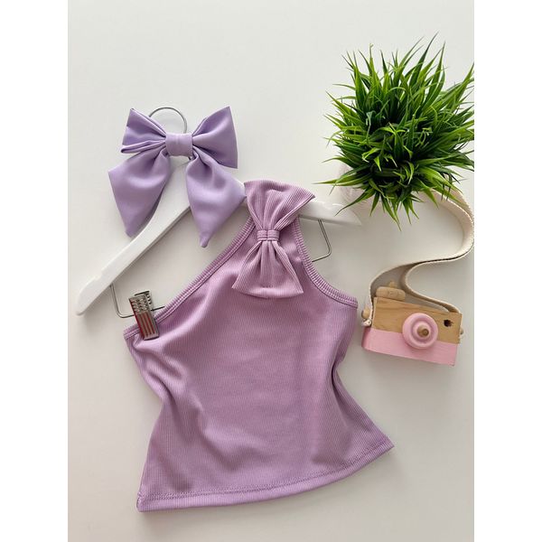 Blusa Laço Lilás
