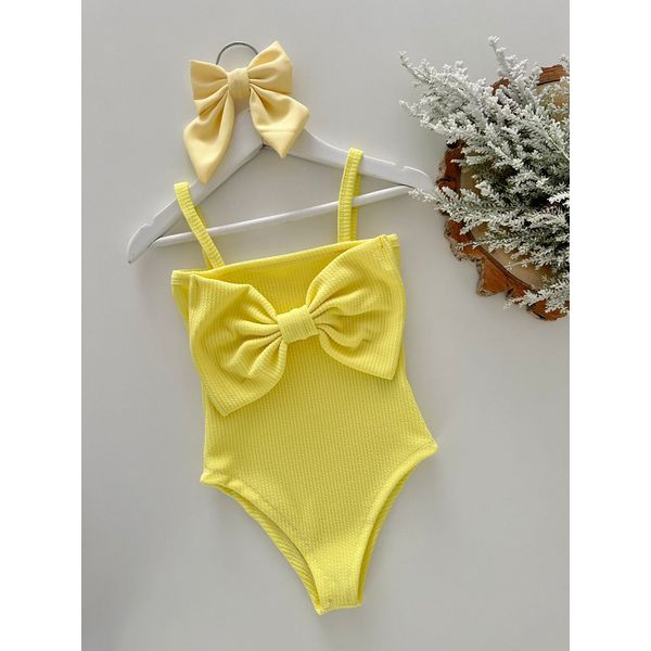 Body Laço Amarelo 