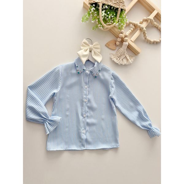 Camisa Cristal Listra Azul 