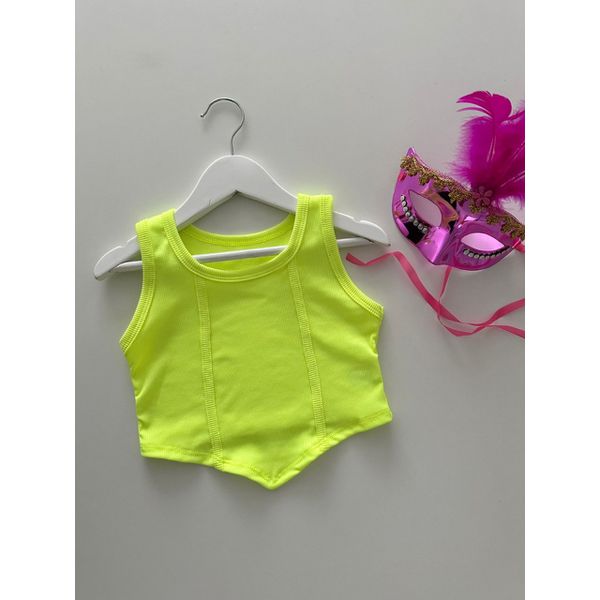 Cropped Luna Amarelo Neon
