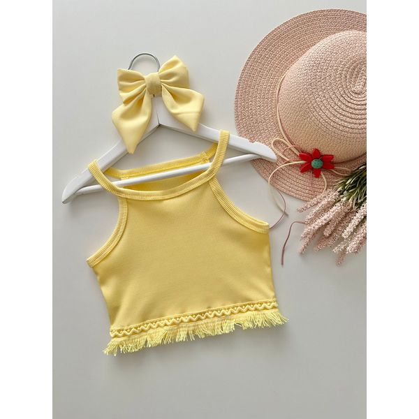 Cropped Maju Amarelo