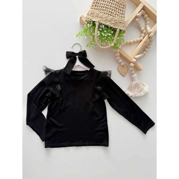Blusa Tule Preta 