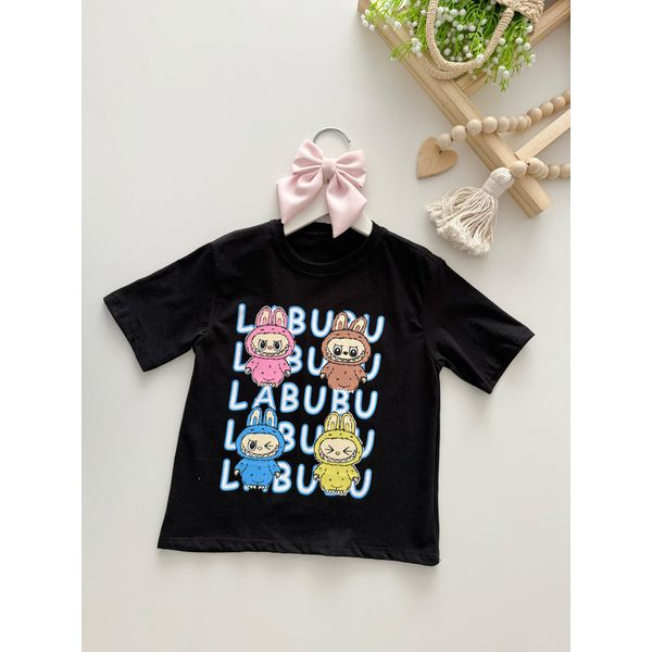 T-shirt Labubu Preta