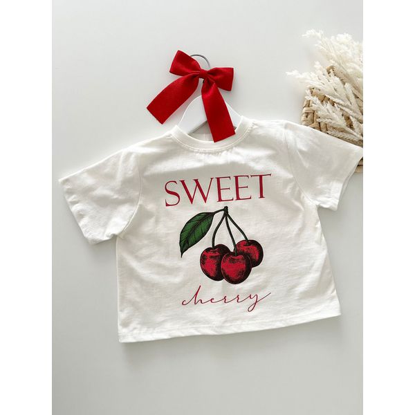 T-shirt Cropped Cherry Off White 