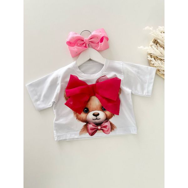 T-shirt Cropped Ursinho 
