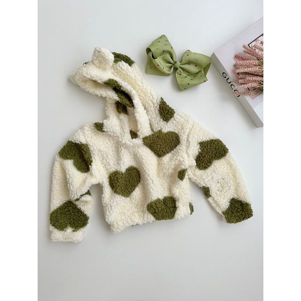 Jaqueta Teddy Coração Verde Militar