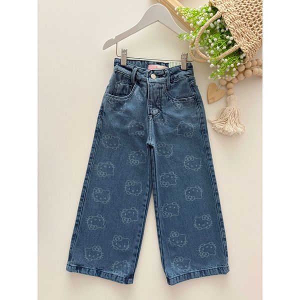 Calça Jeans Hello Kitty 