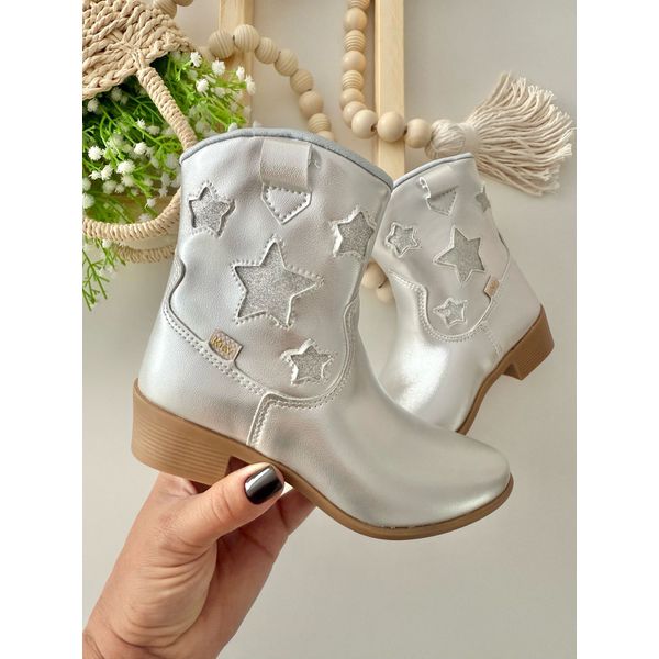 Bota Texana Estrela Prata 