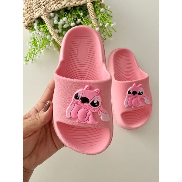 Chinelo Nuvem Stitch Rosa 