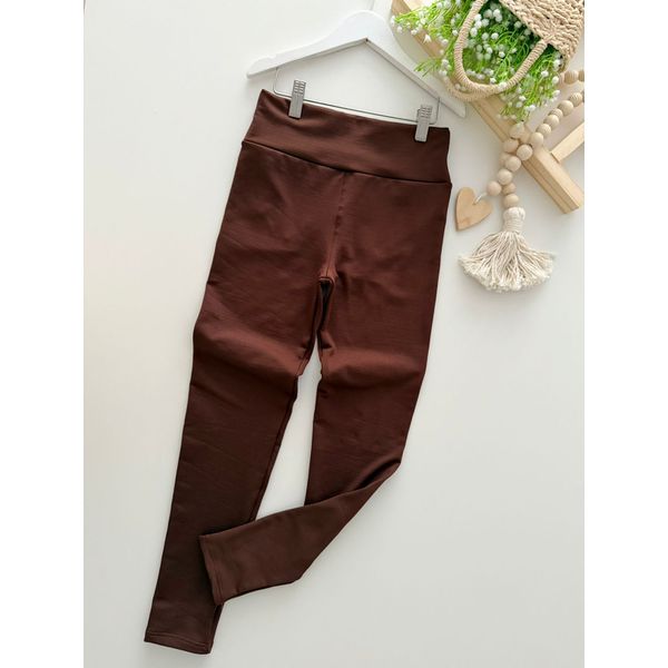 Calça Legging Juvenil Marrom