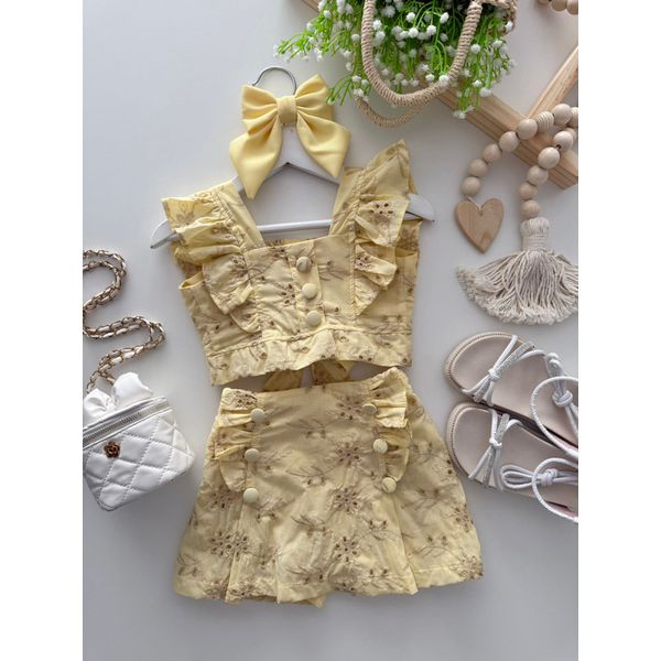 Conjunto Valentina Amarelo