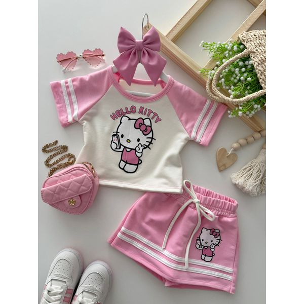 Conjunto Hello Kitty Rosa