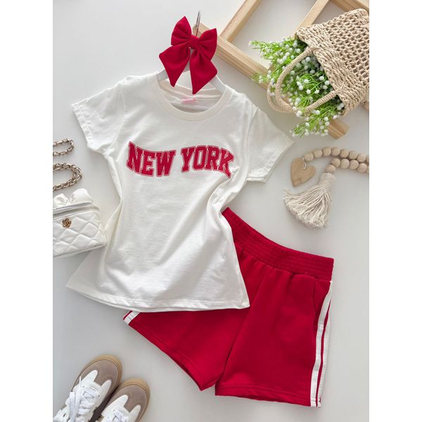 Conjunto New York Vermelho