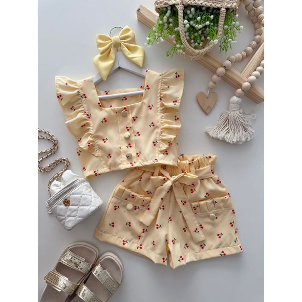 Conjunto Cerejinha Amarelo