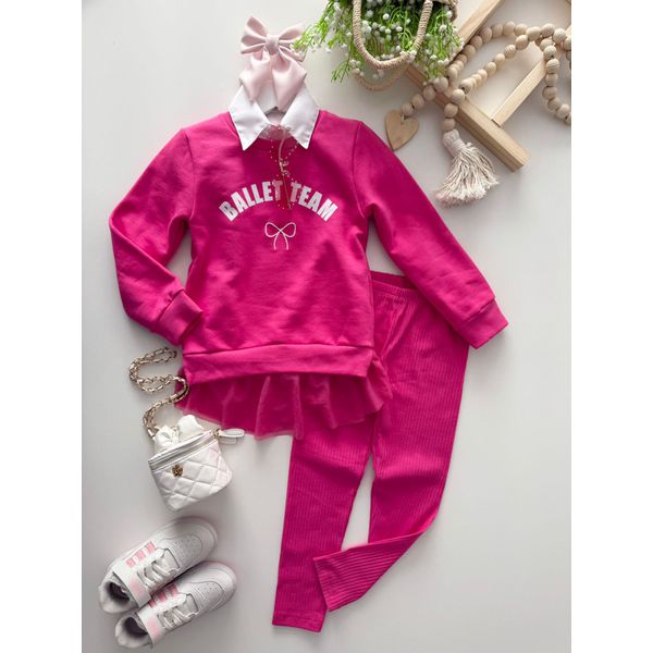 Conjunto Moletom Ballet Pink 
