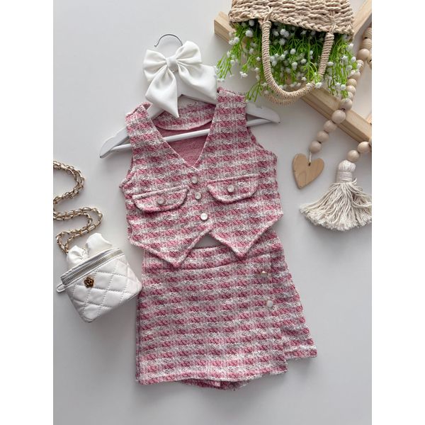 Conjunto Chanel Rosa 