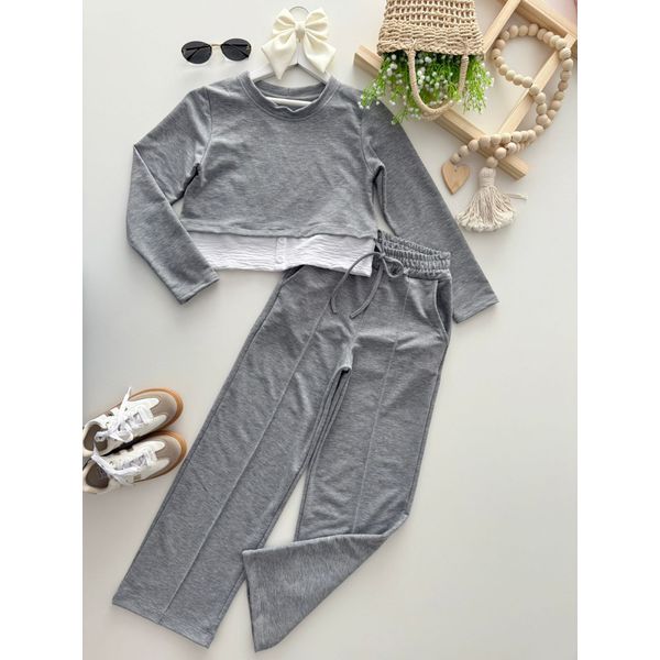 Conjunto Juvenil Cinza