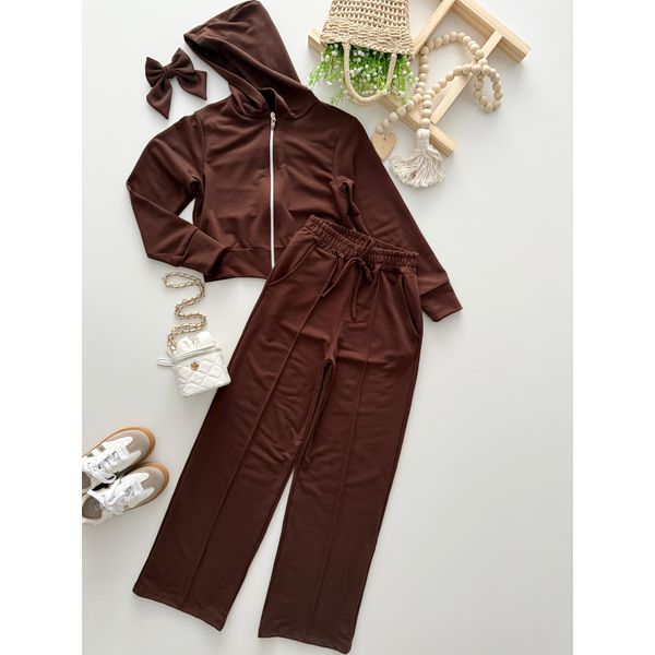 Conjunto Mari Juvenil Marrom 