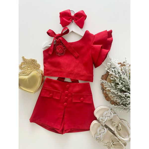 Conjunto Lari Vermelho 