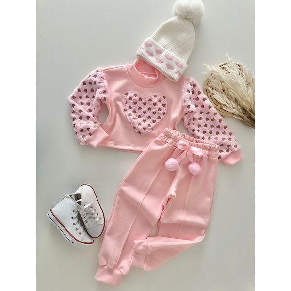 Conjunto Moletom Betina Rosa 