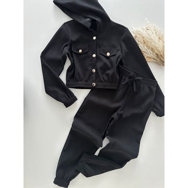 Conjunto Juvenil Cotele Preto 