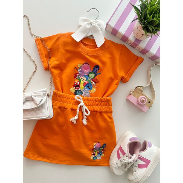 Conjunto Divertidamente Laranja 