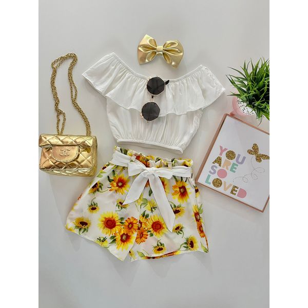 Conjunto Girassol Branco