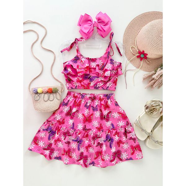 Conjunto Isabella Rosa Chiclete