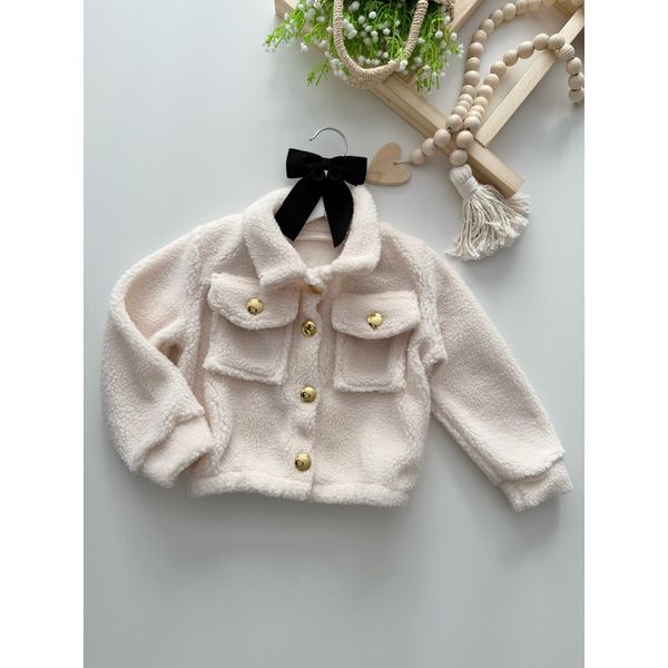Jaqueta Teddy Off White 