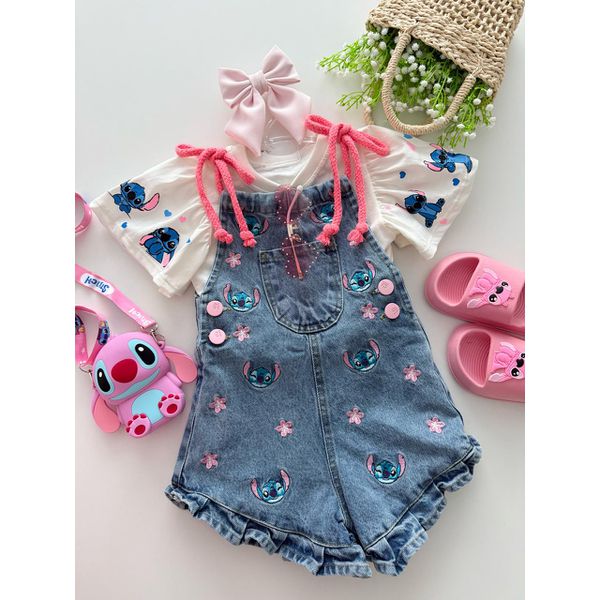 Macacão Jeans Stitch 