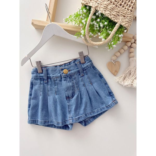 Short Saia Jeans Tradicional 