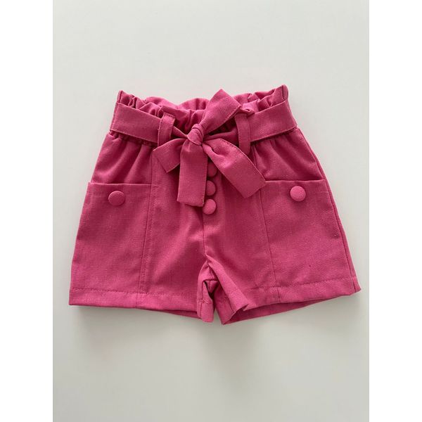 Short Linho Rosa 