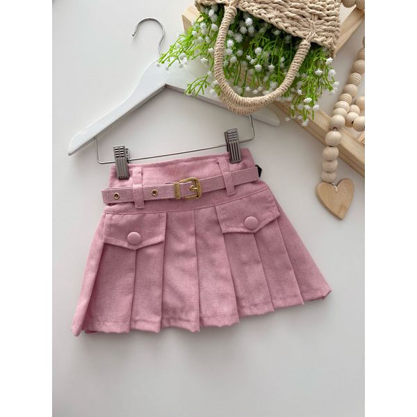 Short Saia Giovana Rosa 