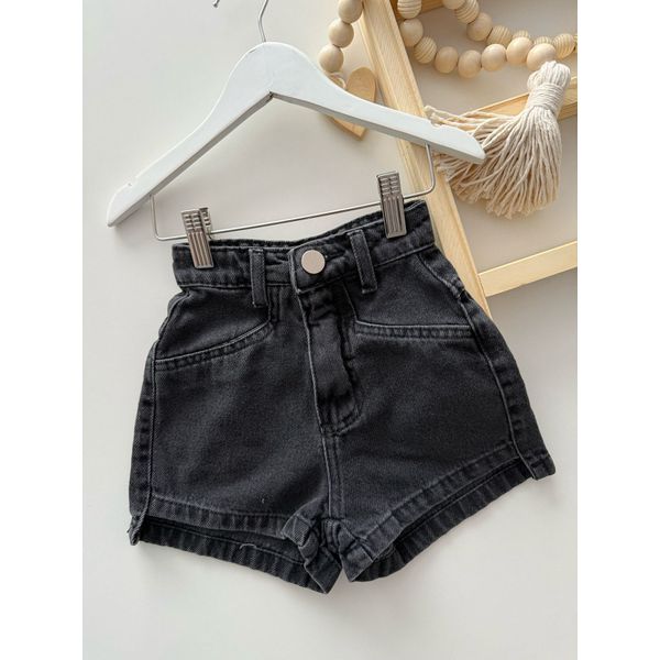 Short Jeans Preto 