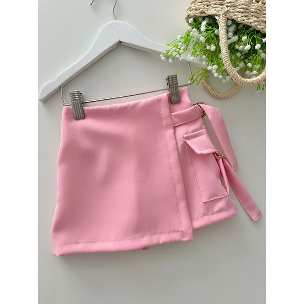 Short Saia Marcele Rosa 