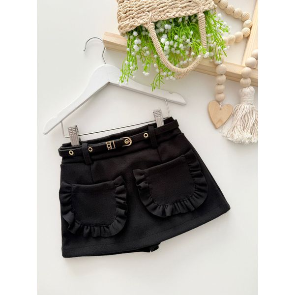 Short Saia Lorena Preto 
