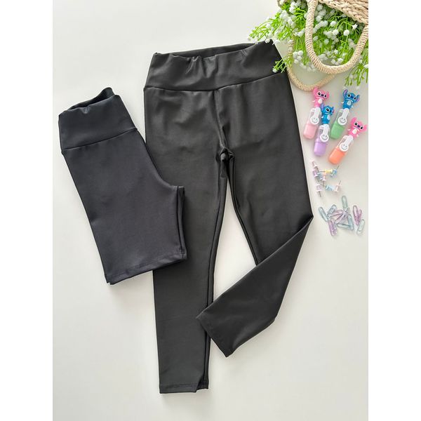 Kit Escolar Legging e Bermuda Preta 
