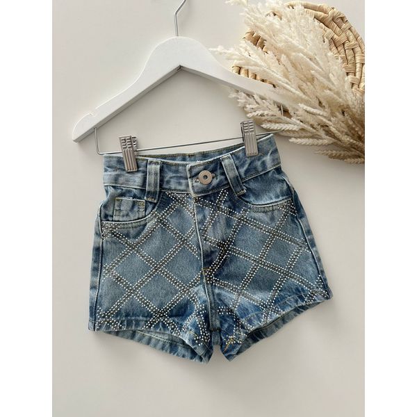 Short Jeans Boiadeira Pedraria 