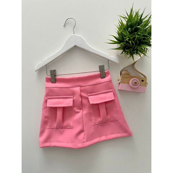 Short Saia Jordânia Rosa