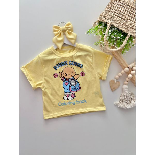Tshirt Cropped Bobbie goods Amarelo